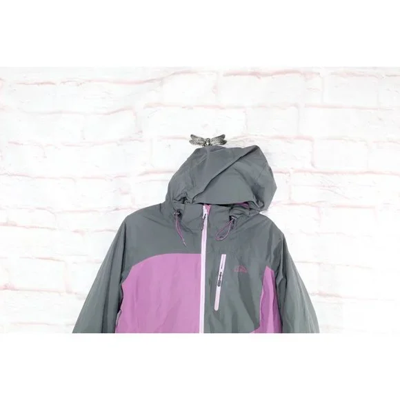 LL Bean Purple Polyester Lined Insulated Zip-up Hooded Wildcat Jacket L - Picture 2 of 11